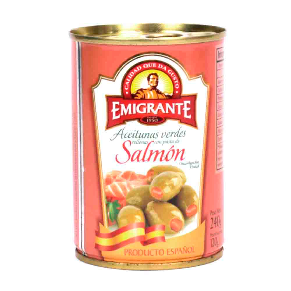 ACEITUNAS EL EMIGRANTE SALMON 240 GRAMOS