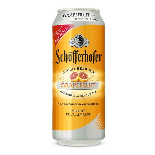 [1712] CERVEZA SCHOFFERHOFER POMELO ROSADO LATA 500 ML