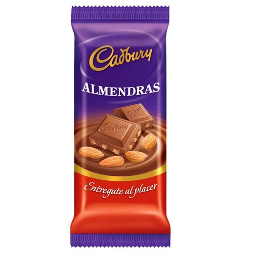 [1483] CHOCOLATE CADBURY ALMENDRAS 82 GRAMOS