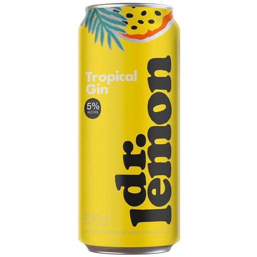 [34297] DR. LEMON TROPICAL GIN LATA 473 ML