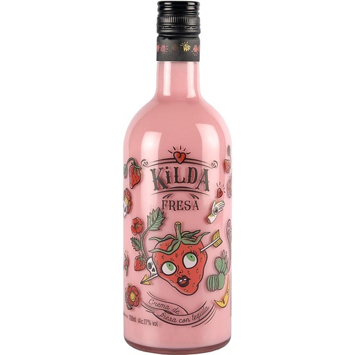 [30834] LICOR KILDA FRESA CON TEQUILA 700 ML