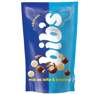 [4377] BIB S CHOCOLATE C/LECHE Y BLANCO POUCH 120 GRAMOS