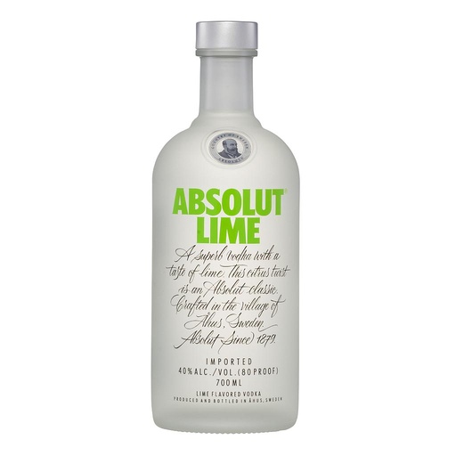[473] VODKA ABSOLUT LIME 750 ML