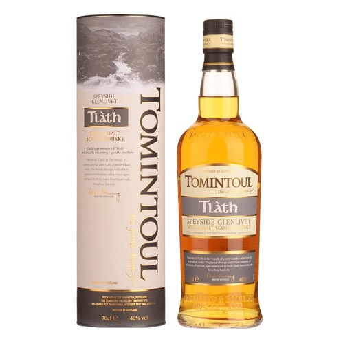[3716] WHISKY DE MALTA ESCOCES TOMINTOUL TLATH SPEYSIDE 700 ML