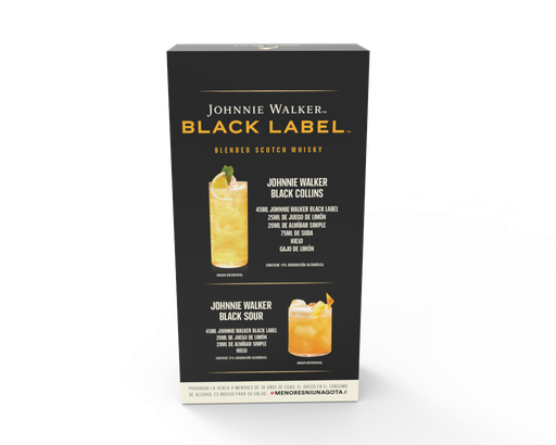 [34279] WHISKY ESCOCES JOHNNIE WALKER BLACK LABEL 1 LITRO + VASO
