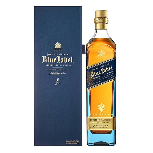 [1385] WHISKY ESCOCES JOHNNIE WALKER BLUE LABEL 750 ML